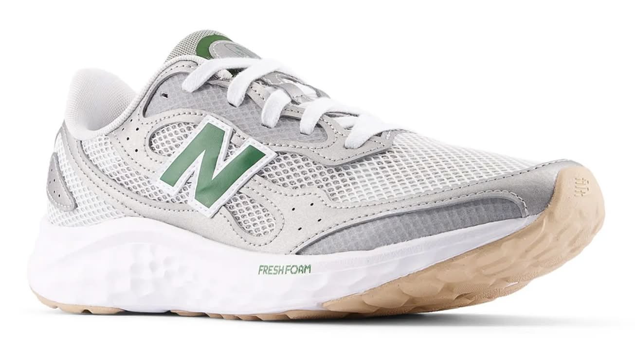 New Balance Fresh Foam Arishi Tiralux V4 Running Shoe - Men'S (Light Grey/Green Medium - 11.5)