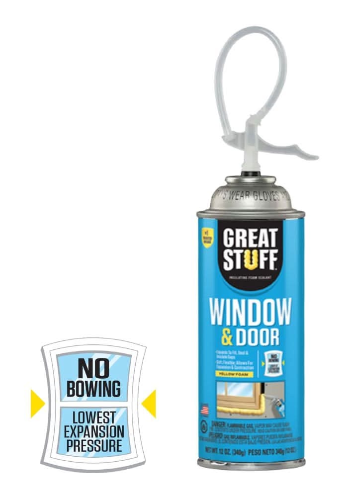 GREAT STUFF Window and Door 12-oz Straw Indoor/Outdoor Spray Foam Insulation Canister