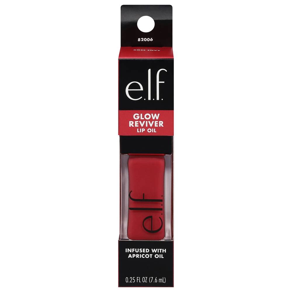 e.l.f. Glow Reviver Lip Oil, Rose Envy (0.25 fl oz)