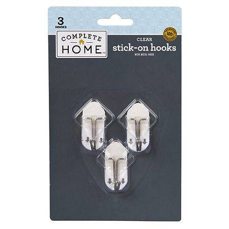 Complete Home Stick on Hooks (3 ct)