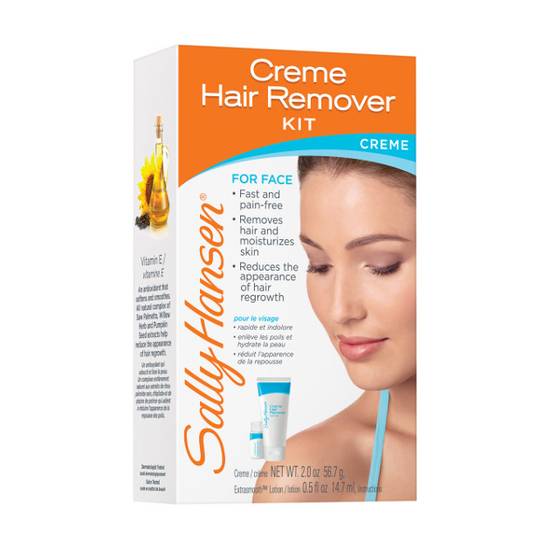 Sally Hansen Creme Hair Remover Duo Kit For Face