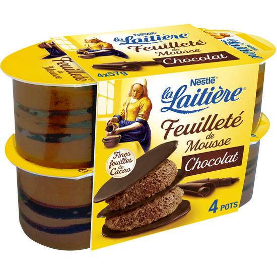 Nestlé - La laitière feuilleté de mousse (chocolat )