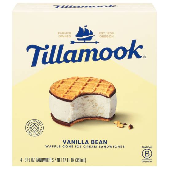 Tillamook Vanilla Bean Ice Cream Sandwiches