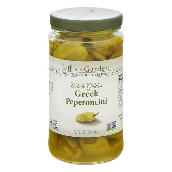 Jeff's Garden Whole Golden Greek Peperoncini (12 fl oz)