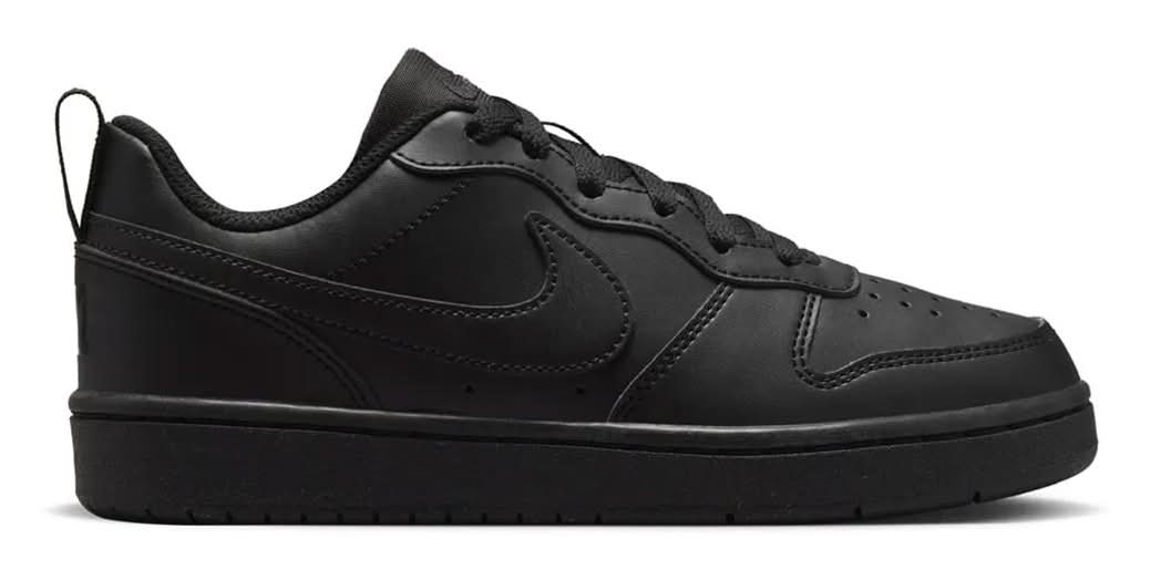 Nike Court Borough Low Recraft Sneaker - Kids' (Black/Black Medium - 7 Youth)