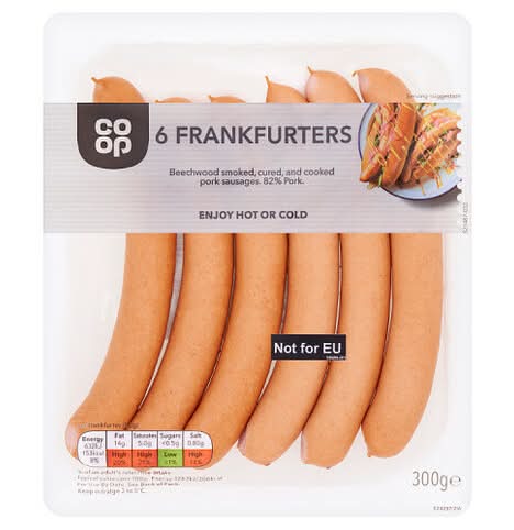 Co-op Frankfurters 300G