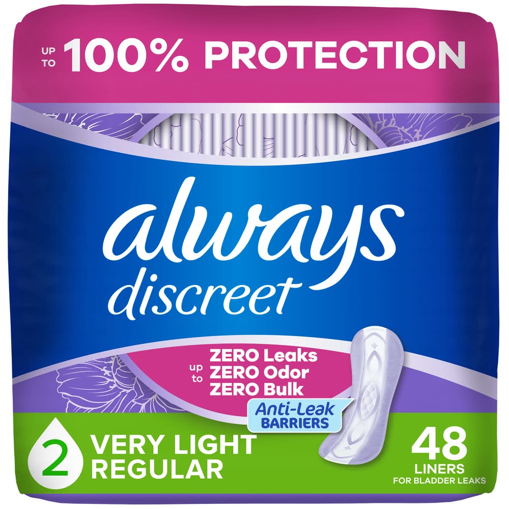Always Incontinence Very Light Absorbency Size 2 (6.4 oz)