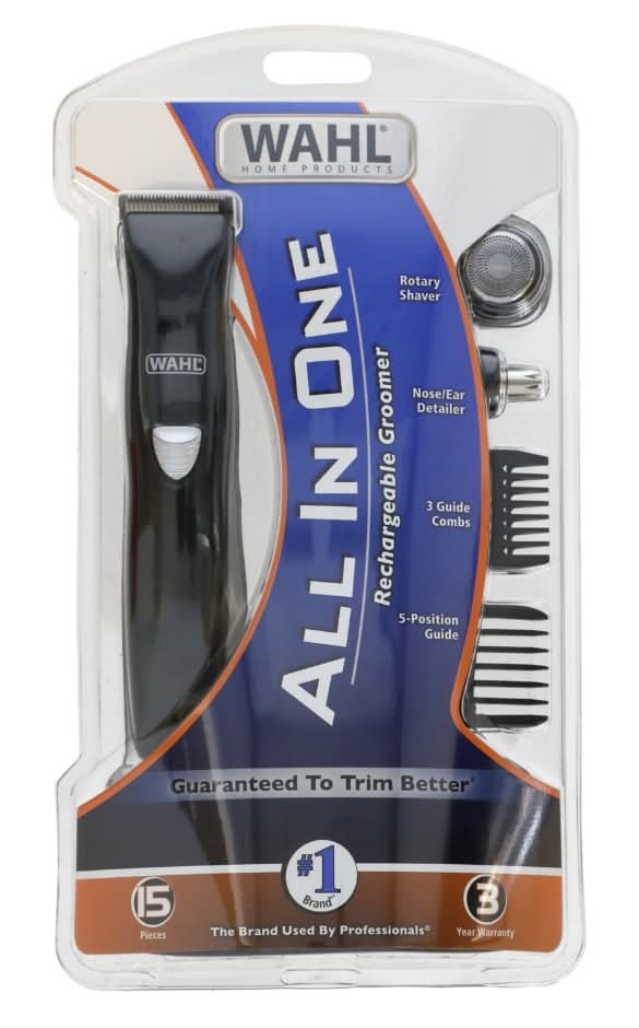 Wahl All in One Rechargeable Groomer Kit, Black (15 ct)