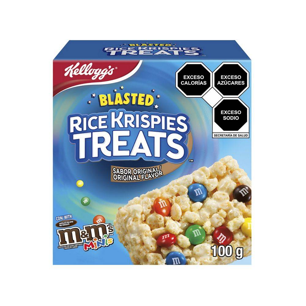 Kellogg's barras de cereal rice krispies (caja 100 g)