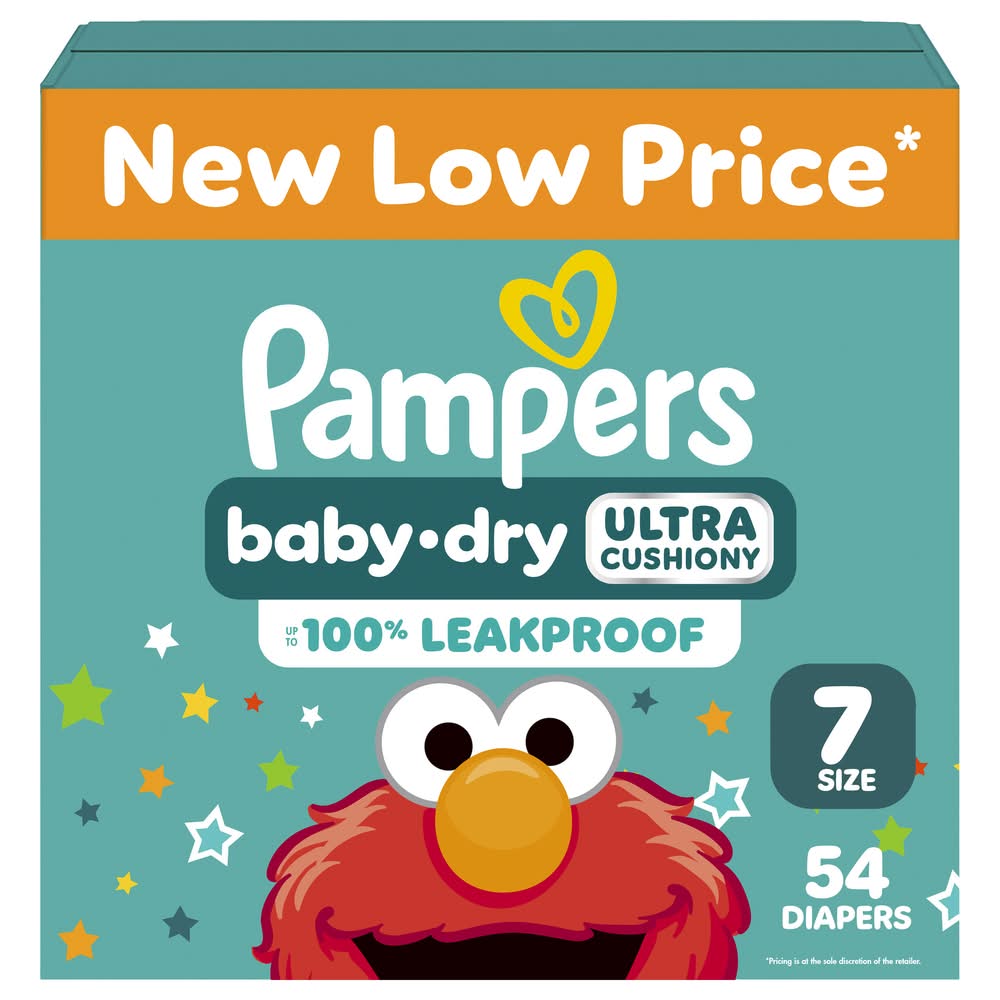 Pampers Baby Dry Size 7 Diapers Couches (4.55 lbs)