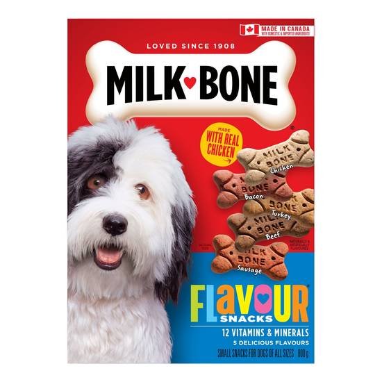 Milk-Bone Flavor Snacks Dog Biscuits (Flavor: Variety, Color: Assorted, Size: 800 G)