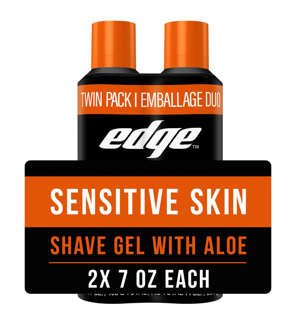Edge Shave Gel Sensitive Skin Peau Sensible, Men (14 oz)