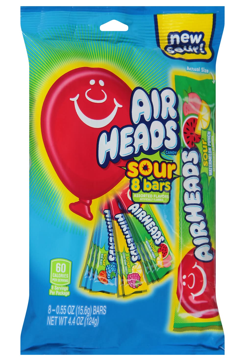 Airheads Sour Candy, Assorted (4.4 oz, 8 ct)