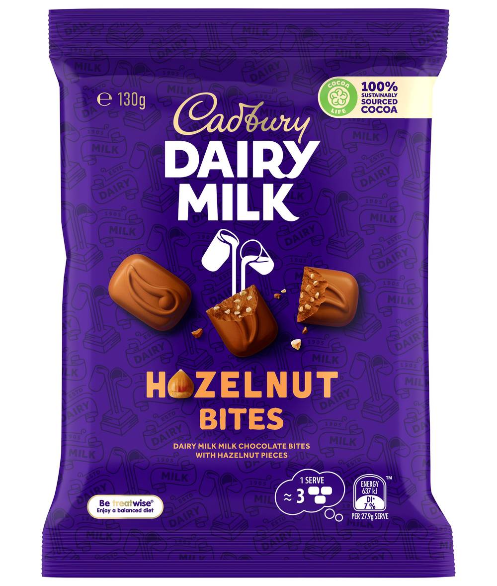 Cadbury Hazelnut Bites 130g