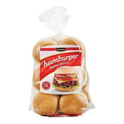 Selection pains à hamburger (12 unités) - hamburger buns (12 units)