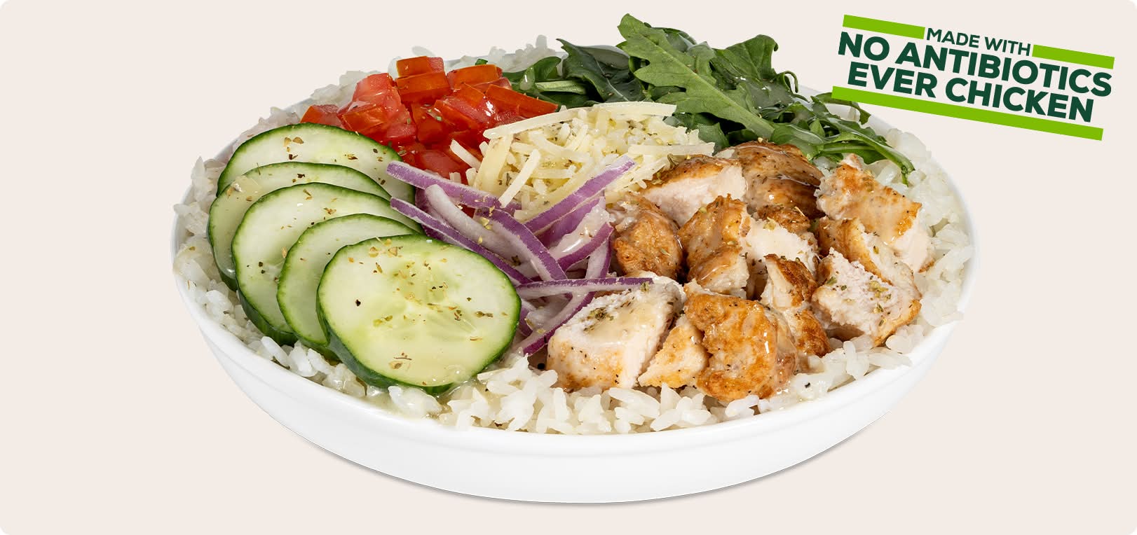 Mediterranean Chicken Burrito Bowl