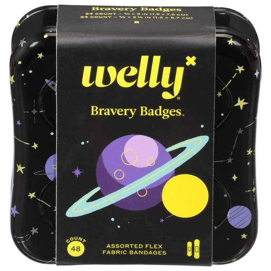 Welly Bravery Badges Bandages (48 ct)