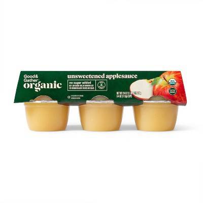Good & Gather Organic Unsweetened Applesauce Cups (6 pack)
