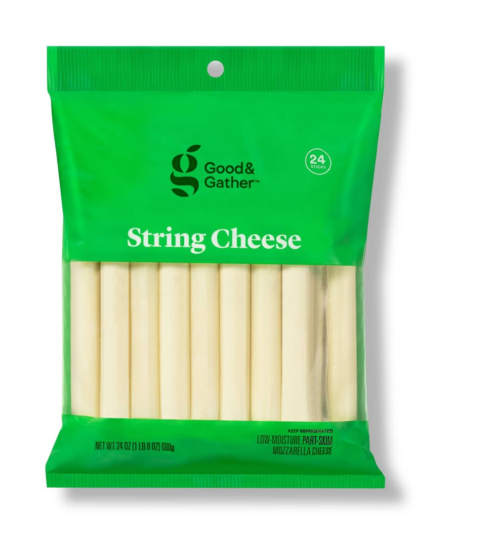Good & Gather Mozzarella String Cheese (24 oz, 24 ct)