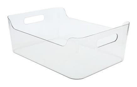 Large Plastic Storage Bin Sliver Glitter