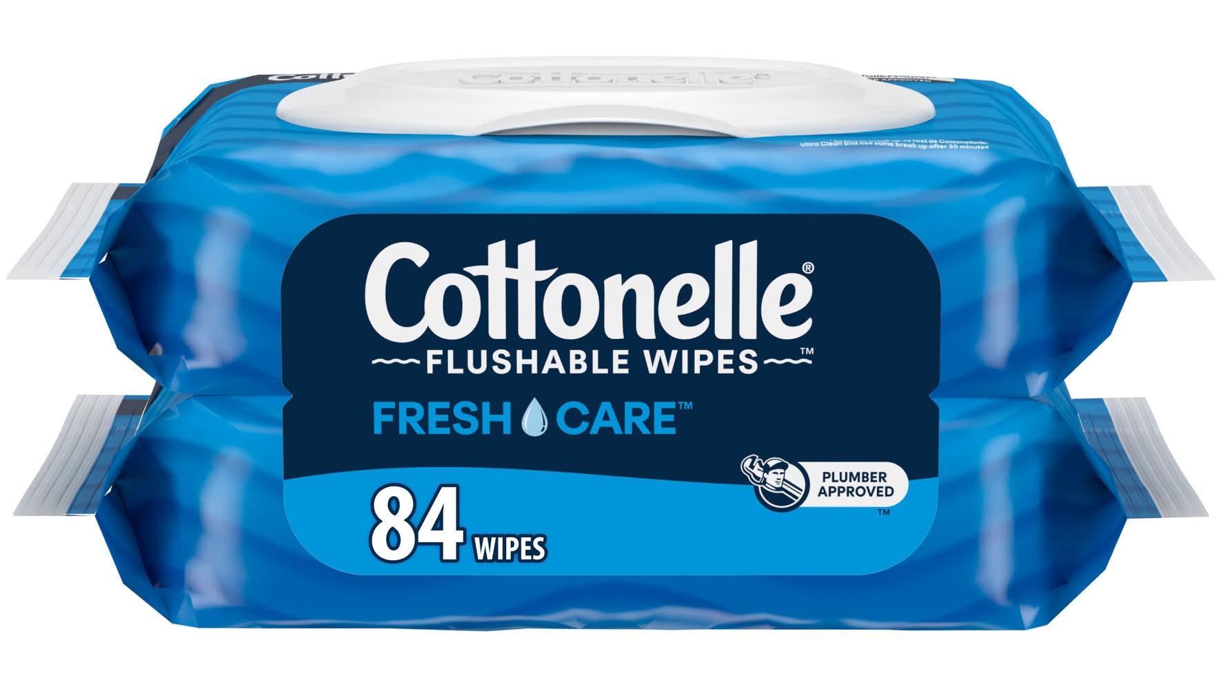 Cottonelle Flushable Wet Wipes, Fresh (2 x 84 ct)