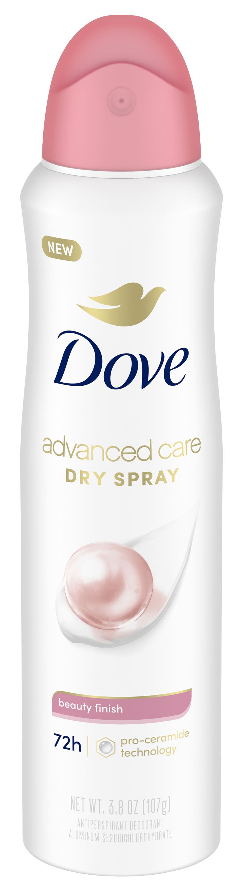 Dove Antiperspirant Deodorant Spray, Beauty Finish (3.8 oz)