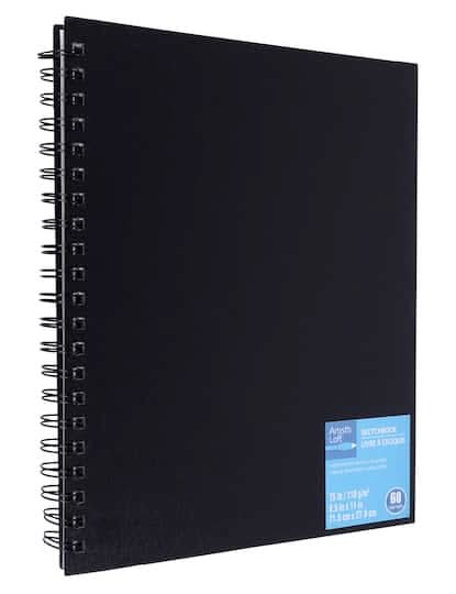 Artist's Loft Wirebound Sketchbook, Black