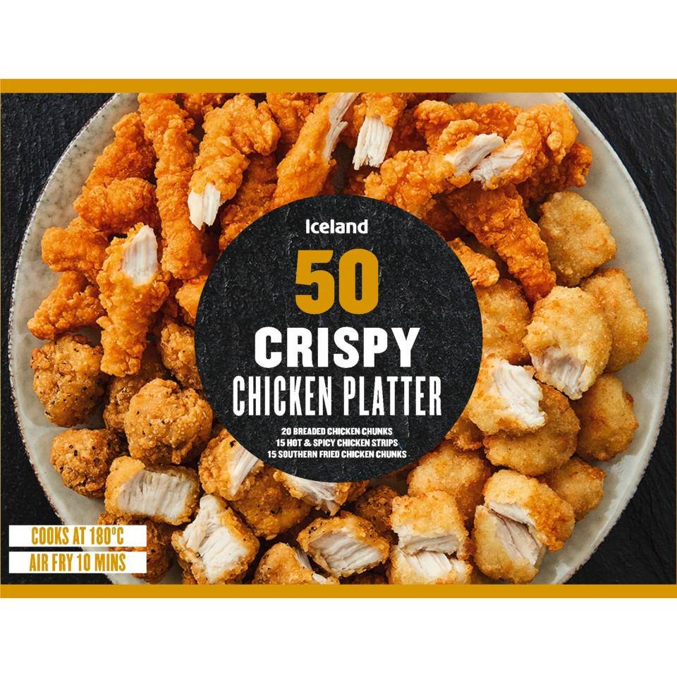 Iceland Crispy Chicken Platter (50 pack)