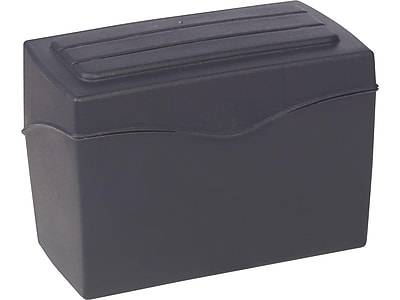 Staples Index Card File, 3 x 5, Black