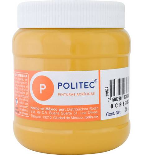 Politec · Pintura acrílica, ocre (250 ml)