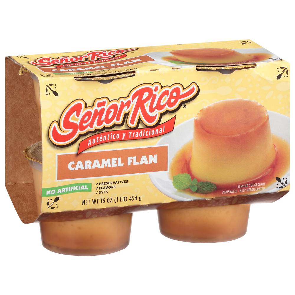 Senior Rico Caramel Flan, (4 ct) (1 lbs)