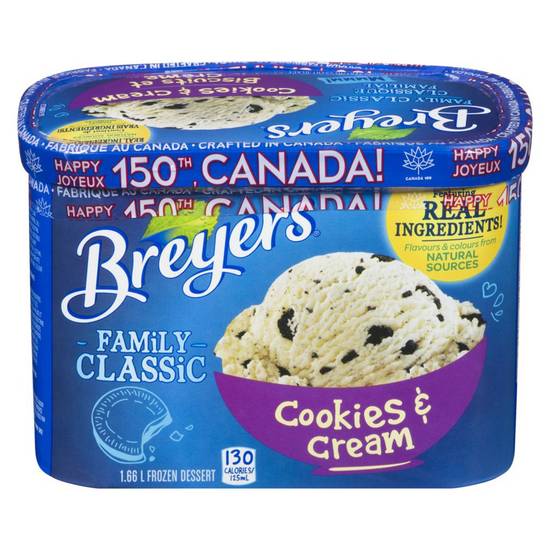 Breyers Family Classic Cookies & Cream Frozen Dessert