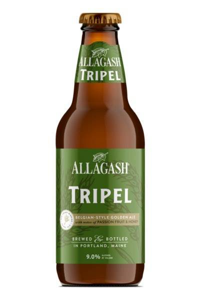 Allagash Tripel Golden Ale Beer (12 fl oz) (passion fruit & honey)