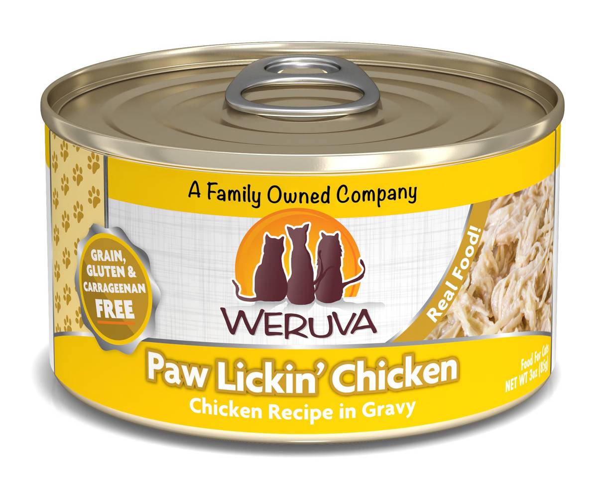 Weruva Classics Paw Lickin' Chicken Recipe in Gravy Wet Cat Food (3 oz)