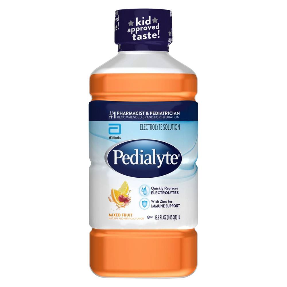 Pedialyte Electrolyte Solution, Mixed Fruit (33.8 fl oz)