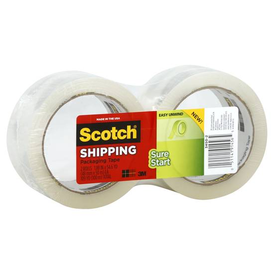 Scotch Sure Start Shipping Packaging Tape (1.88 in x 54.6 yd)