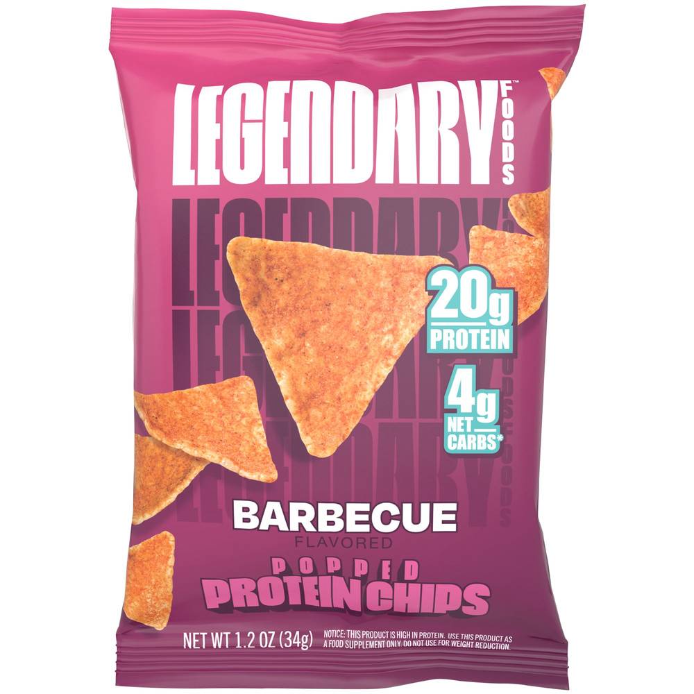 Legendary Foods Popped Protein Chips, Barbeque (1.2 oz)