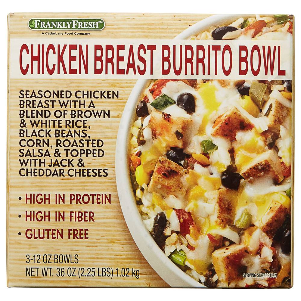 Frankly Fresh Chicken Breast Burrito Bowl (3 ct)