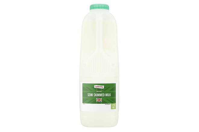 Safeway Semi Skimmed Milk 1ltr