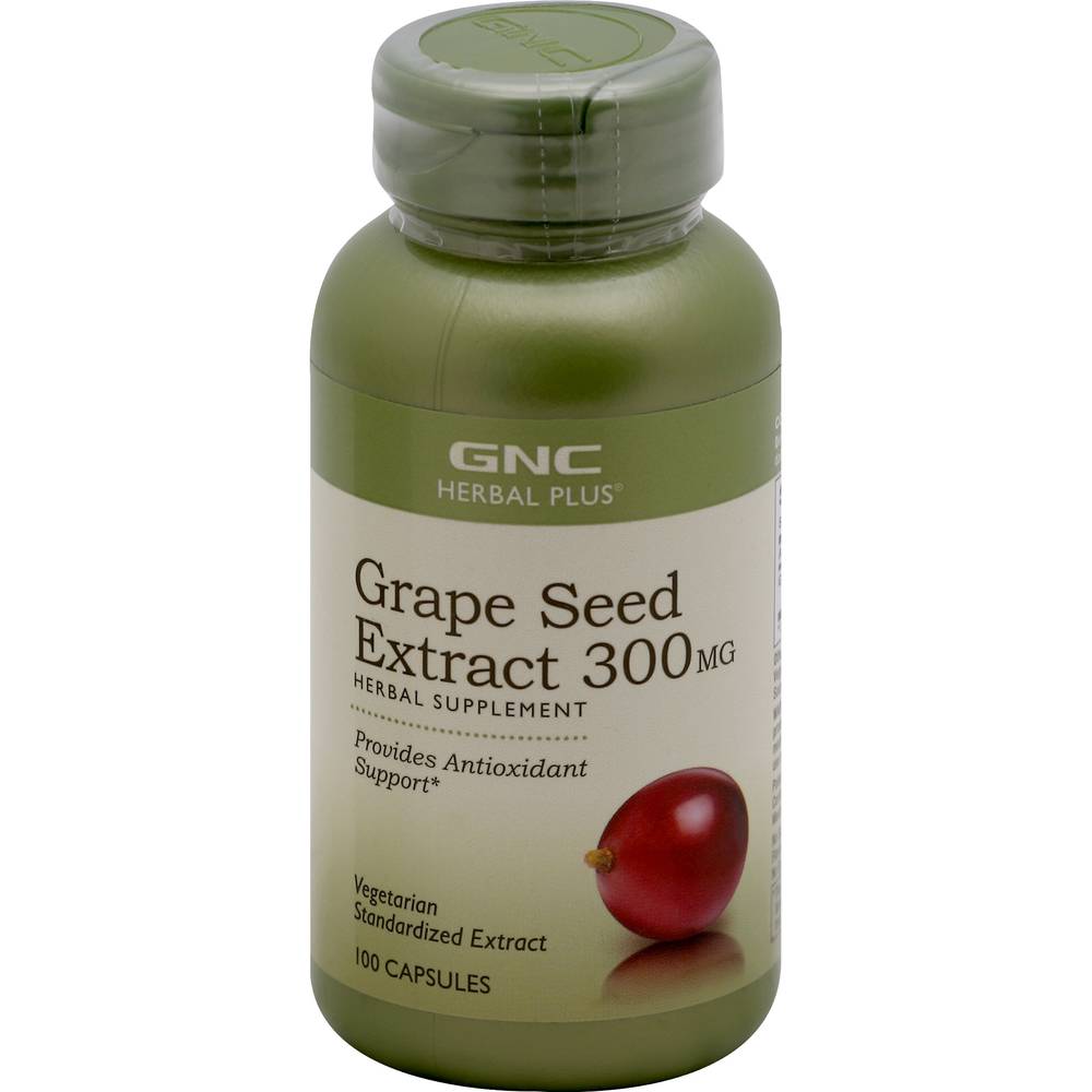 Gnc Grape Seed Extract 300 mg Herbal Supplement (100 ct)