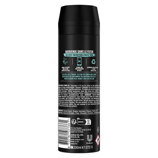 Axe - Déodorant homme bodyspray apollo non stop frais 48h (200 ml)