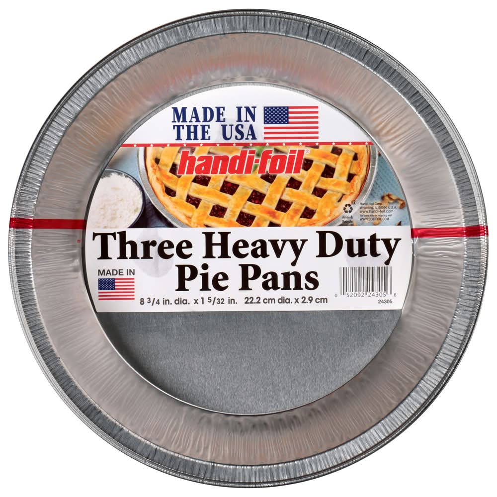 Handi-Foil Three Heavy Duty Pie Pans