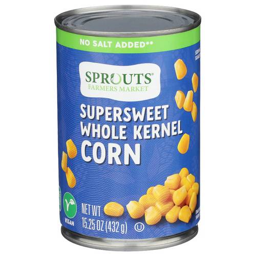 Sprouts No Salt Added Canned Sweet Whole Kernel Corn