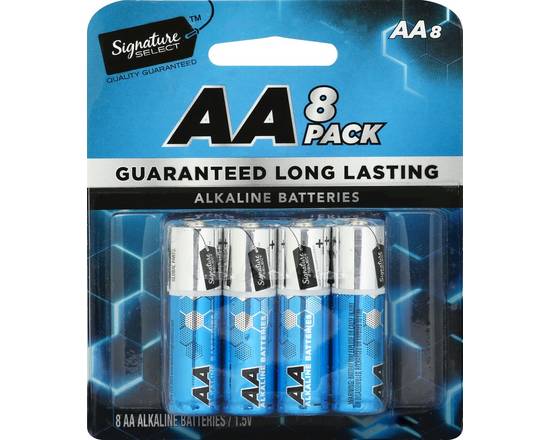 Signature Select · AA Alkaline Batteries (8 batteries)