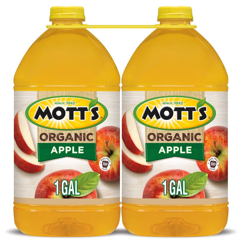 Mott's 100% Organic Apple Juice (2 x 1 gal)
