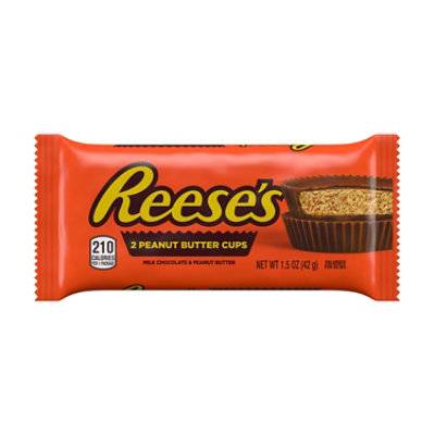 Reeses Milk Chocolate Peanut Butter Cups Candy Pack - 1.5 Oz