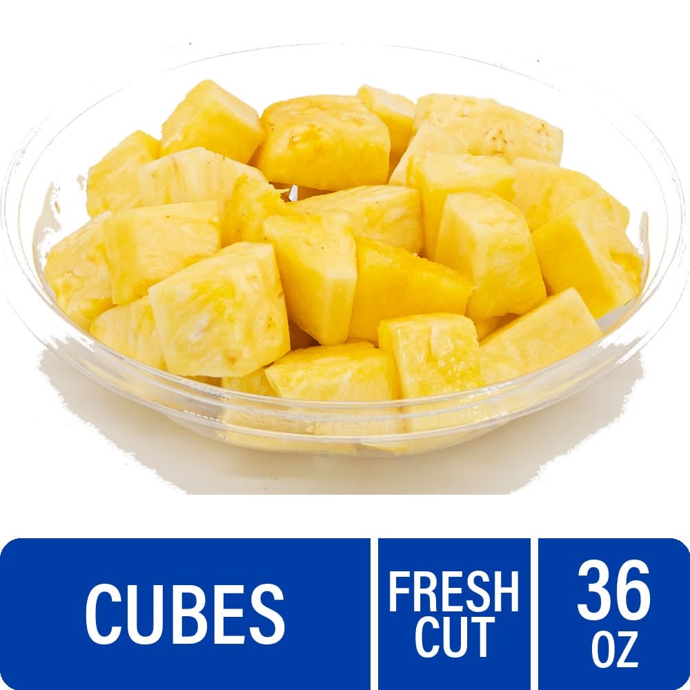 Pineapple Cubes Fresh Cut In Store Daily