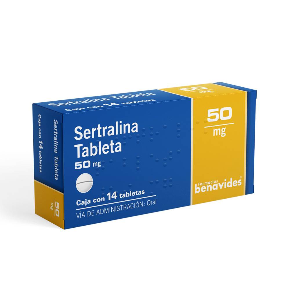 Almus sertralina tabletas 50 mg (14 piezas)
