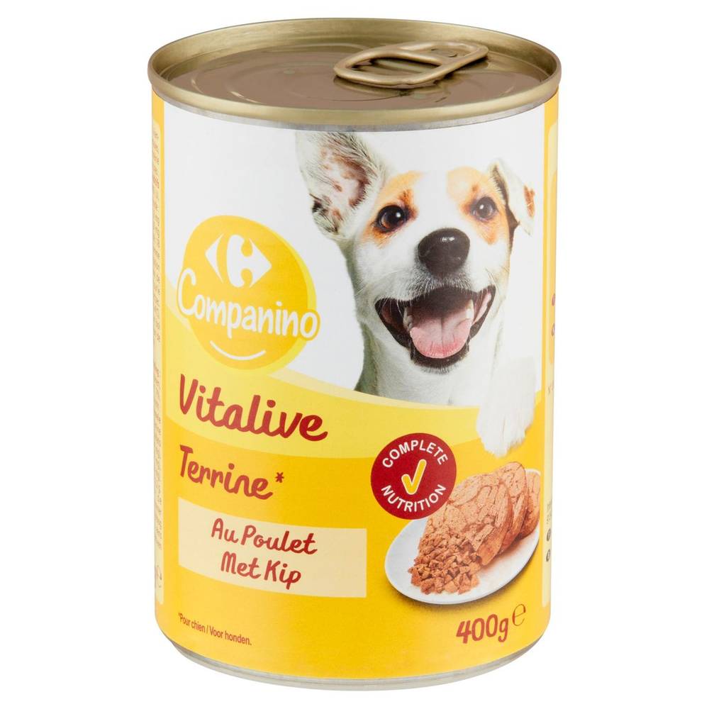 Carrefour Companino Vitalive Terrine au Poulet 400 g