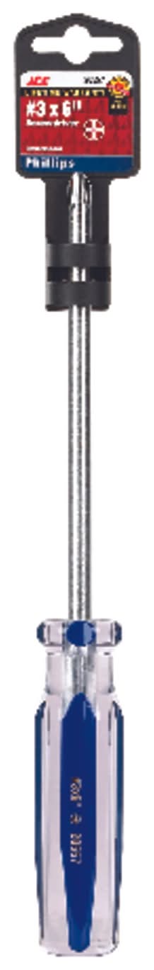 ACE No. 3 X 6 In. L Phillips Screwdriver 1 Pc